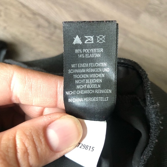 Faux Leather Hoodie Women’s Small Black Edgy Punk Futuristic Gamer Goth - Picture 9 of 9